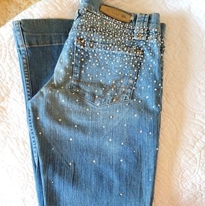 Allen B. By Allen Schwartz Swarovski Crystal Jeans